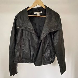Rezrekshn by Esther Chen Leather Moto Jacket